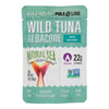 Natural Sea Wild Albacore Tuna Pouch, Salted, Solid White - Case of 12 - 3 OZ