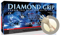 Microflex Mf-300-M Medium Diamond Grip Latex Gloves 100 Count