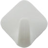 iDesign 1-9/16 in. L White Plastic Small stick on! Diamond Hook 1 pk