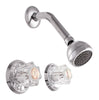 LDR 2-Handle Chrome Tub and Shower Faucet