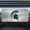 Michigan State University 3D Stainless Steel License Plate