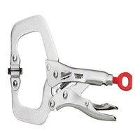 Milwaukee  Torque Lock  3-1/2 in.  x 4 in. D Locking  C-Clamp with Swivel Pads  400 lb. 1 pc.