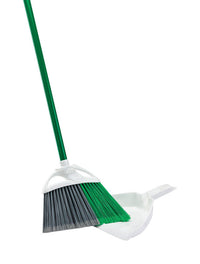 Libman Precision Angle 10 in. W Stiff Plastic Broom with Dustpan