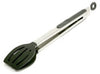 Norpro Grip-EZ Black/Silver Silicone/Stainless Steel Spatula Tongs