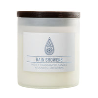 Colonial Candle White Rain Showers Scent Jar Candle 4.5 in.   H X 3.75 in.   D 16 oz (Pack of 4)