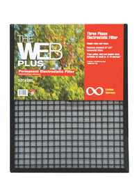 Web Eco Filter Plus 20 in. W x 25 in. H x 1 in. D Polyester 8 MERV Pleated Air Filter (Pack of 4)