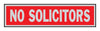 Hy-Ko English No Solicitors Sign Aluminum 2 in. H x 8 in. W (Pack of 10)