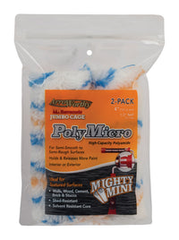 Arroworthy  Barracuda  Poly Micro  1/2 in.  x 4 in. W Jumbo  Paint Roller Cover  2 pk