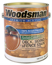 Acrylic Deck, Siding & Fence Stain, Solid, Redwood, 1-Gallon (Pack of 2)