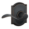 Schlage Accent Aged Bronze Privacy Lever Right or Left Handed