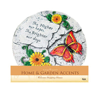 Alpine Polyresin Multicolored 12 in. H Inspirational Stepping Stone (Pack of 6)