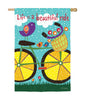 Meadow Creek Life is a Beautiful Ride Garden Flag 18 in. H x 12-1/2 in. W (Pack of 4)