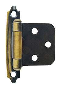 Amerock 1-13/16 in. W x 2-3/4 in. L Antique Brass Steel Self-Closing Hinge 2 (Pack of 25)