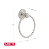 Franklin Brass 127722 Satin Nickel Jamestown™ Towel Ring