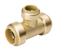 BK Products ProLine 3/4 in. Push X 1/2 in. D Push Brass Reducing Tee