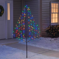 Celebrations LED Multi 6 ft. Stick Tree Yard Decor