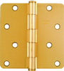 4 x 4-In. Dull Brass Residential Door Hinge