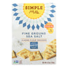 Simple Mills Fine Ground Sea Salt Almond Flour Crackers - Case of 6 - 4.25 oz.