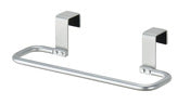 InterDesign 22420 8.32" X 3.29" X 1.95" Silver Metro Over-the-Cabinet Towel Bar