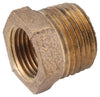 Hex Reducing Bushing, Lead Free Rough Brass, 3/4 x 1/2-In.