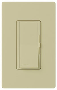 Lutron  Diva  Ivory  600 watts Slide  Dimmer Switch  1 pk