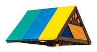 Swing-N-Slide Wrangler Stylish Whimsy Multicolored Plastic Canopy 52 W x 90 D in. with Hardware