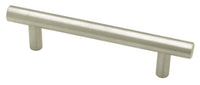 Cabinet Bar Pull, Stainless Steel, 3.8-In.