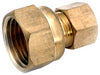 Anderson Metals 1/4 in. Compression in. X 3/8 in. D Flare Brass Coupling