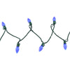 Celebrations Platinum LED C7 Blue 50 ct String Christmas Lights