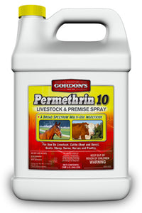 Permethrin 10 Livestock & Premise Insecticide, Spray Concentrate, Gallon