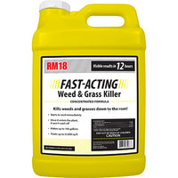 RM18 Grass & Weed Killer Plus Diquat, Fast-Acting, Concentrate, 2.5-Gallons