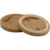 Shepherd Hardware Plastic Self Adhesive Caster Cups Woodgrain Round 2-1/4 in. W X 2-1/4 in. L 4 pk