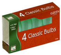 Christmas Lights Replacement Bulb, C9, Green Ceramic, 4-Pk.