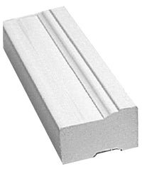 Brickmould, White PVC, 1.25 x 2-In. x 8-Ft.