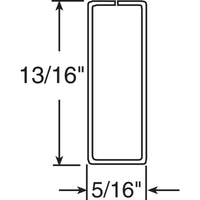 Prime-Line Spreader Bar 7/8"W, 7/8"W X 12' H 0.030 Ga Almond Finish (Case of 40)