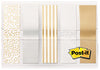 3M Post-it .47 in. W X 1.7 in. L Assorted Standard Flag 1 pad