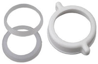 Slip Joint Nut & Washer, White Plastic, 1.25 or 1.5-In. Tube