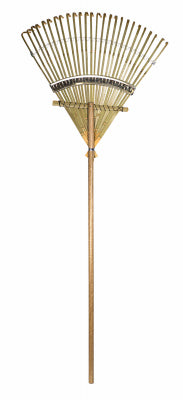 Rugg  61 in. L x 24 in. W Bamboo  Rake  Wood