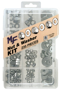 Midwest Fastener 14997 235 Piece Nut & Washer Assortment Kit