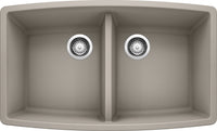 Performa Equal Double Bowl - Concrete Gray