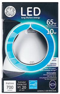 GE BR30 E26 (Medium) LED Bulb Soft White 65 Watt Equivalence 1 pk