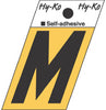 Hy-Ko 1-1/2 in. Black Aluminum Letter M Self-Adhesive 1 pc. (Pack of 10)