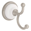 Franklin Brass Bellini 7.9 in.   H X 5.1 in.   W X 3.2 in.   L Chrome White Robe Hook