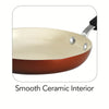 Ceramica 8 in Ceramic Fry Pan - Metallic Copper