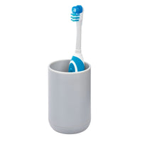 iDesign Gray Plastic Toothbrush Holder