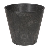 Novelty Artstone 7.7 in. H X 8.4 in. W X 8.4 in. D X 8.4 in. D Resin Cali Planter Black