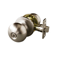 Design House  Canton  Satin Nickel  Entry Knobs  ANSI grade 3  1-3/4 in.