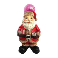 Alpine LED Santa/Bear Statues Christmas Decoration Multicolored Polyresin (Pack of 4)