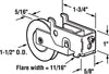 Prime-Line 1-1/2 in. D X 0.31 in. L Steel Roller Assembly 1 pk