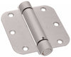 National Hardware N350-892 3-1/2" X 3-1/2" Round Corners Satin Nickel Spring Hinge